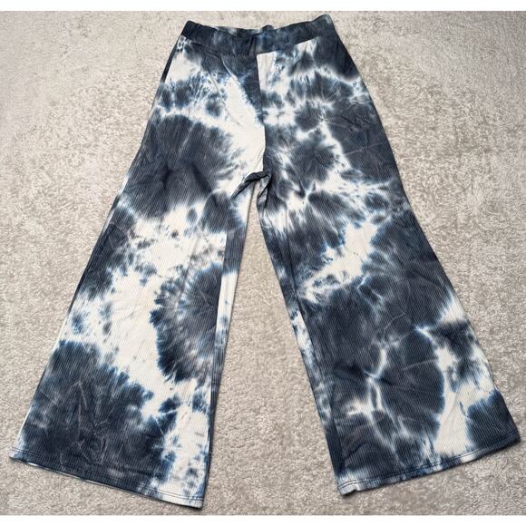 Dressed in LaLa Lex Original Blue Tie Dye Ribbed Playsuit Womens Size M NWOT - Picture 8 of 11